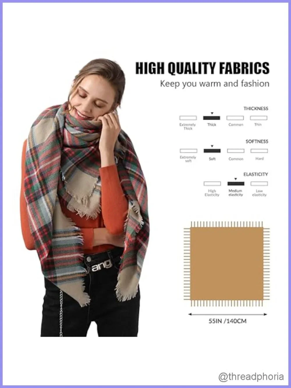 N/A oversized plaid